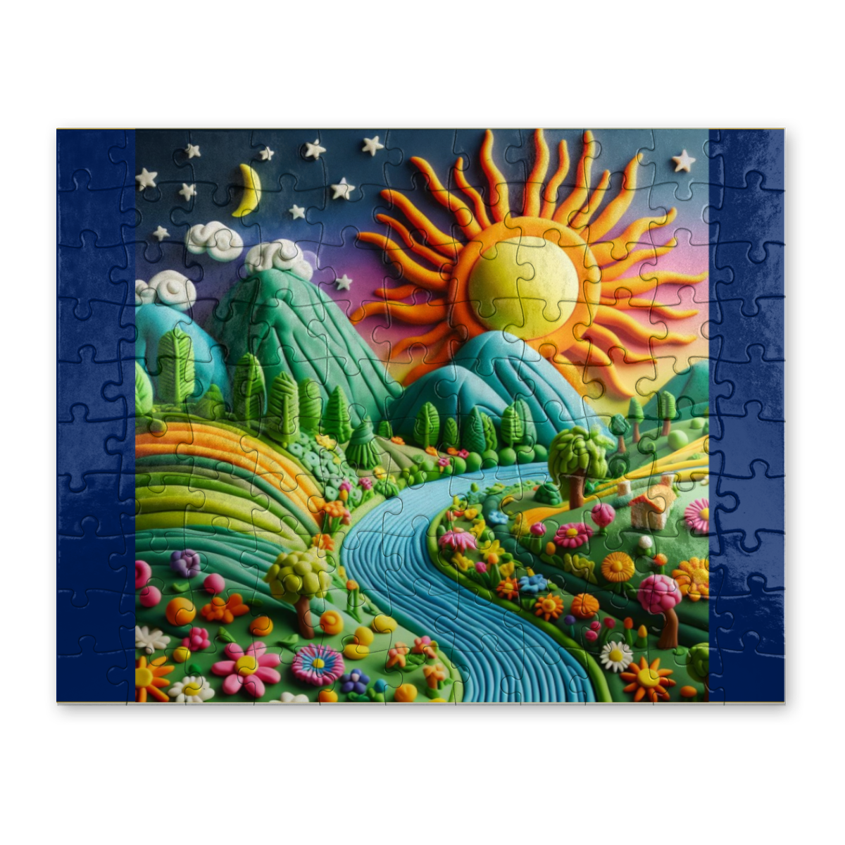 Puzzle cartonné "Le jour se lève" - Taille 190 x 240 - 110 pièces